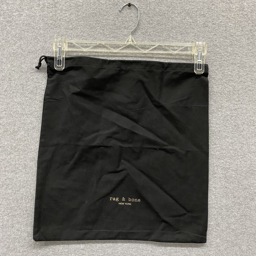 Rag & Bone New York Black Drawstring Dust Bag Shoe Handbag Storage 16x16 Pouch